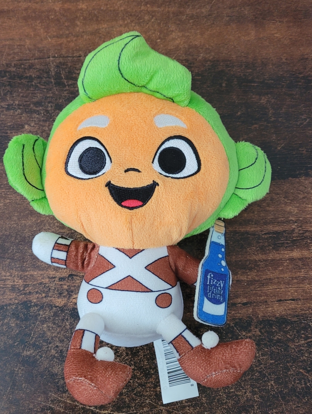 Willy Wonka and the Chocolate Factory Oompa Loompa 7" plush toy NWOT